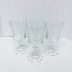 Indiana Glass - Clear Madrid Goblets Set of 4